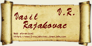 Vasil Rajakovac vizit kartica